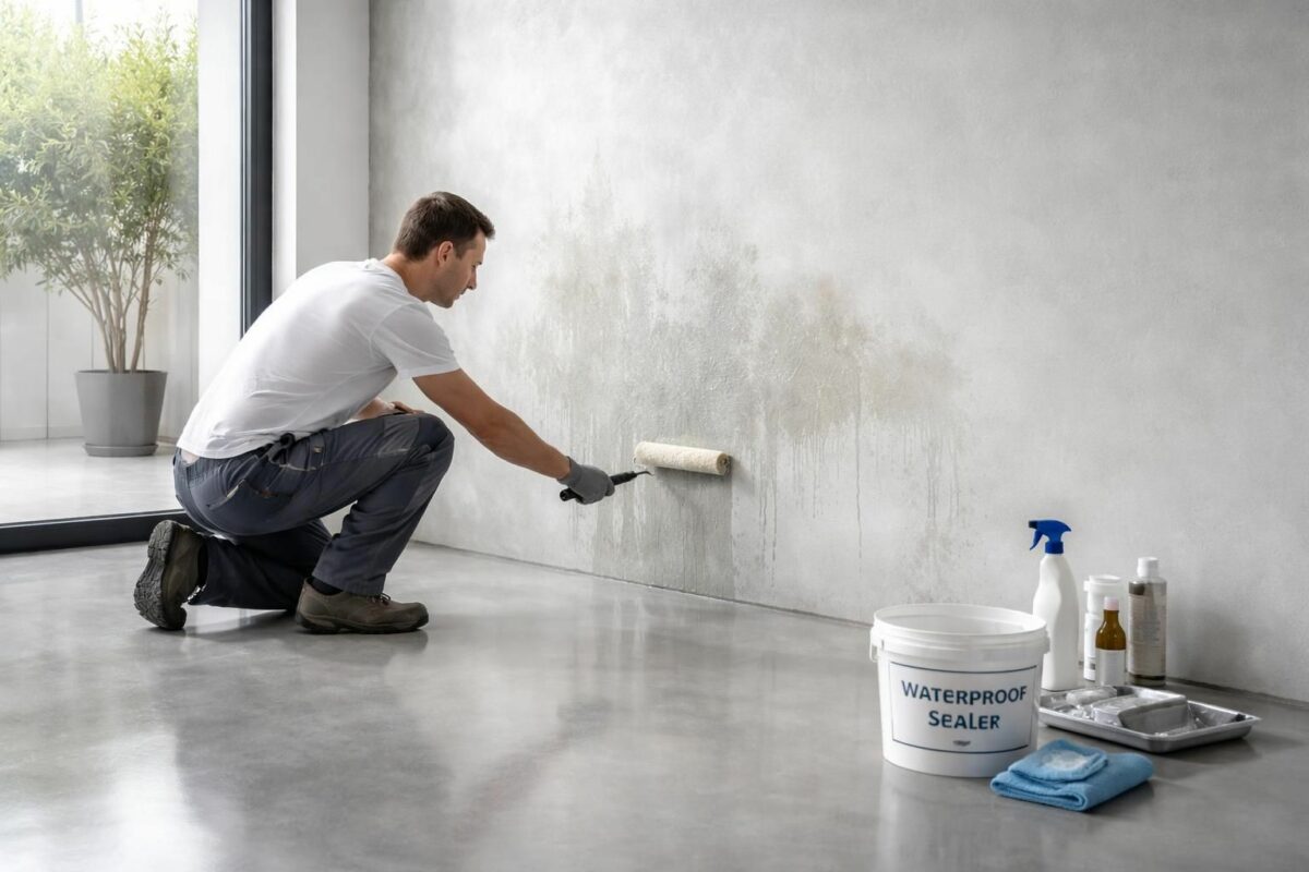 Béton ciré : comment traiter et prévenir les taches d’humidité disgracieuses