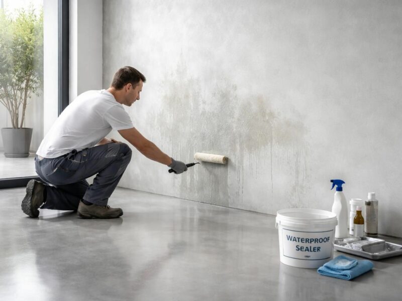 Béton ciré : comment traiter et prévenir les taches d’humidité disgracieuses