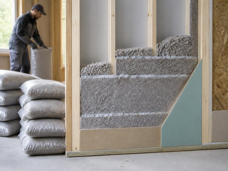 Combien de sacs de ouate de cellulose au m2 choisir en fonction de l’épaisseur d’isolation souhaitée ?