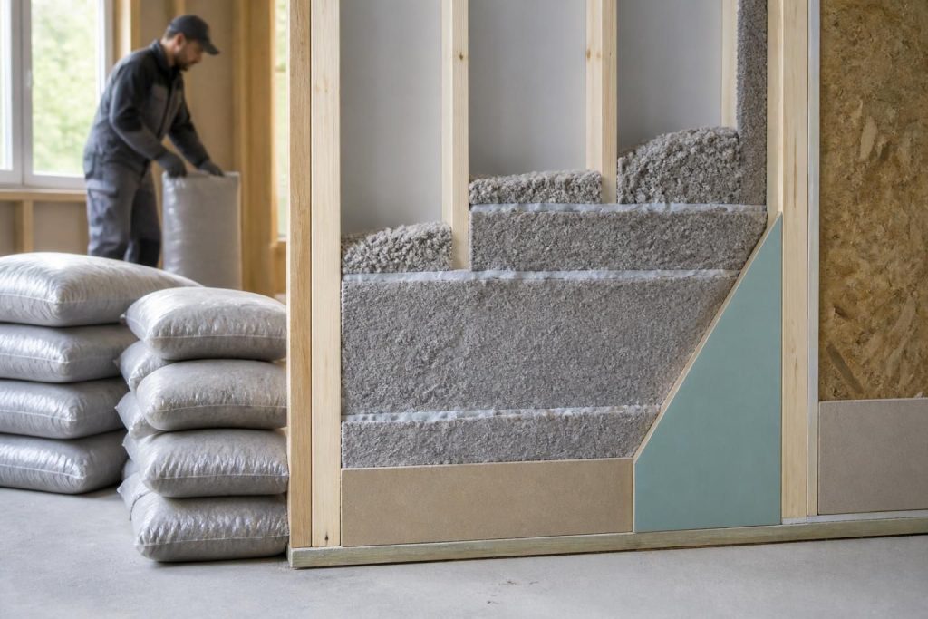 découvrez comment choisir le nombre de sacs de ouate de cellulose nécessaires par m² en fonction de l'épaisseur d'isolation souhaitée pour optimiser la performance thermique de votre habitation.