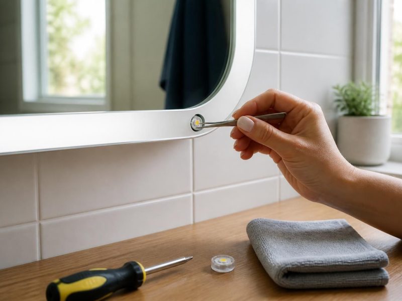 Comment changer un led de miroir de la salle de bain en toute simplicité