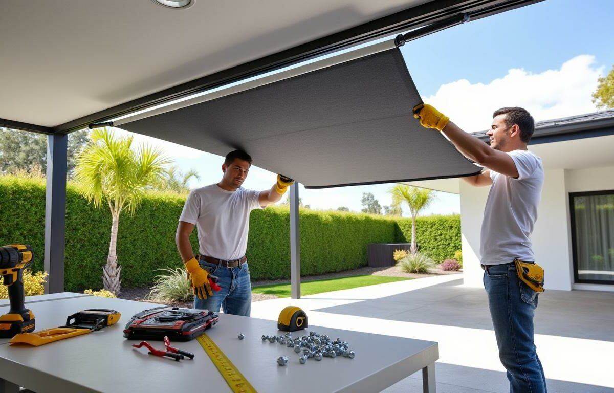 Comment installer une toile pergola rétractable en toute simplicité