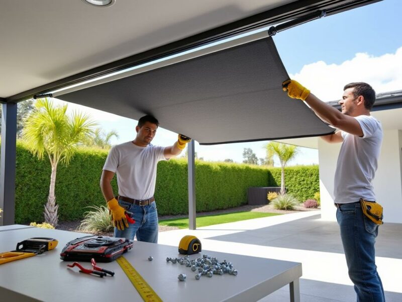 Comment installer une toile pergola rétractable en toute simplicité