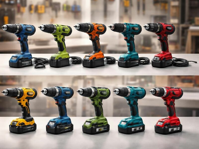 Comparatif perceuses : le top 10 des modèles filaires et sans fil