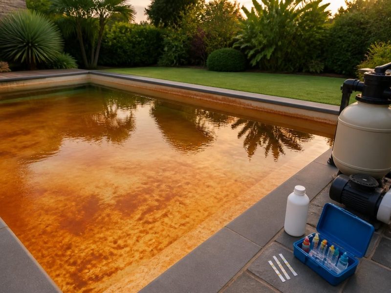 Eau ferrugineuse de la piscine : les meilleures pratiques d’entretien à suivre
