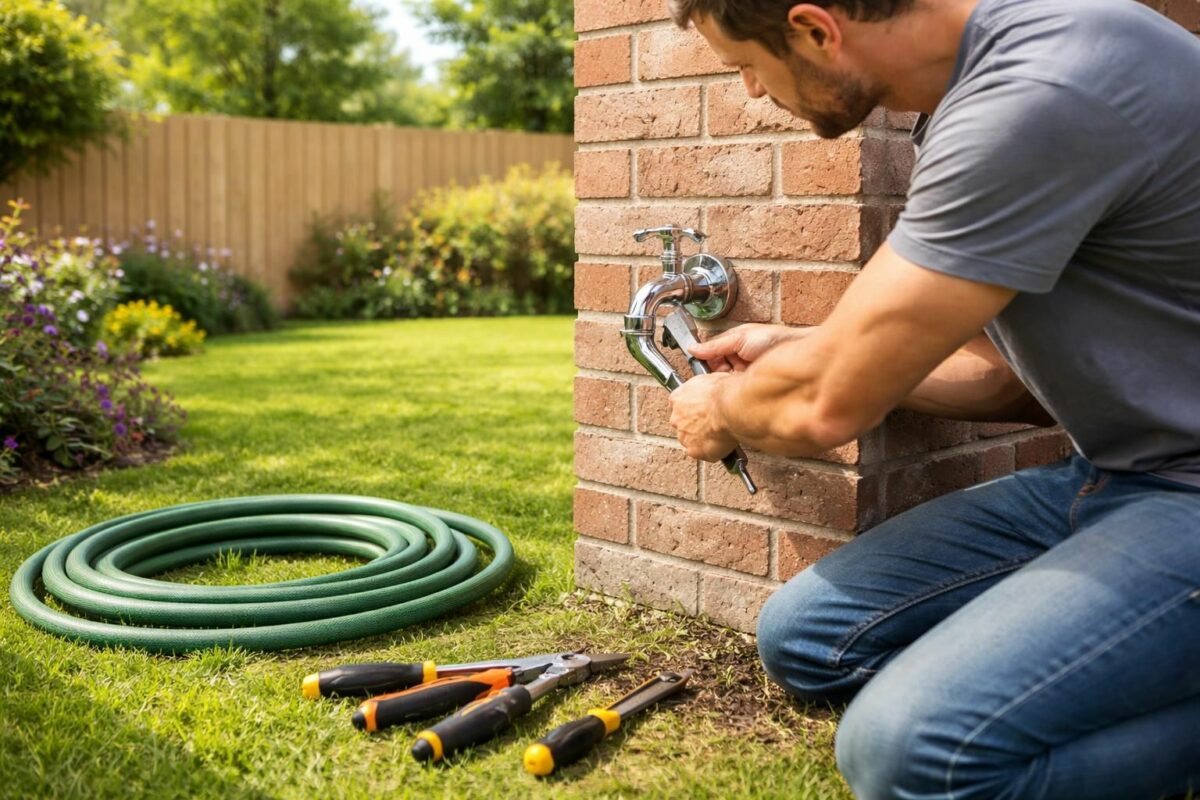 Extérieur : comment installer un robinet de façade pour votre arrosage jardin