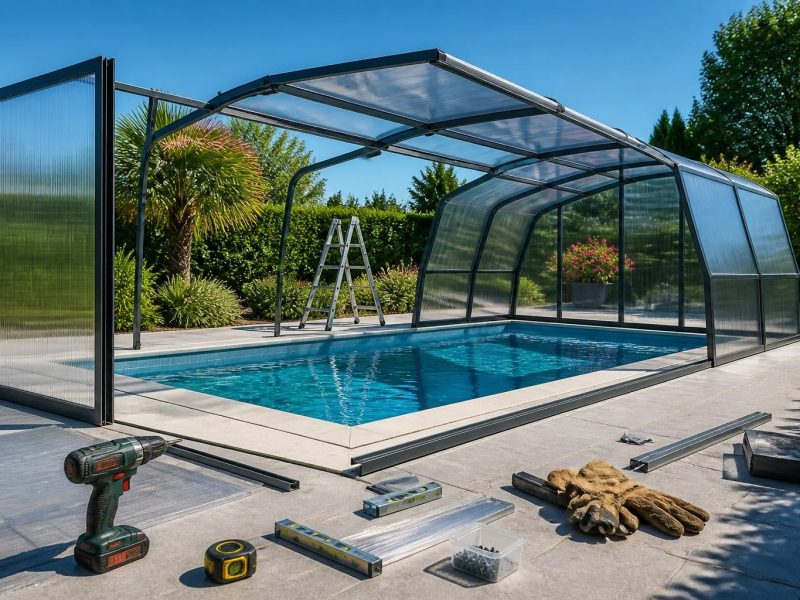 Fabriquer un abri piscine en polycarbonate : conseils pratiques et astuces