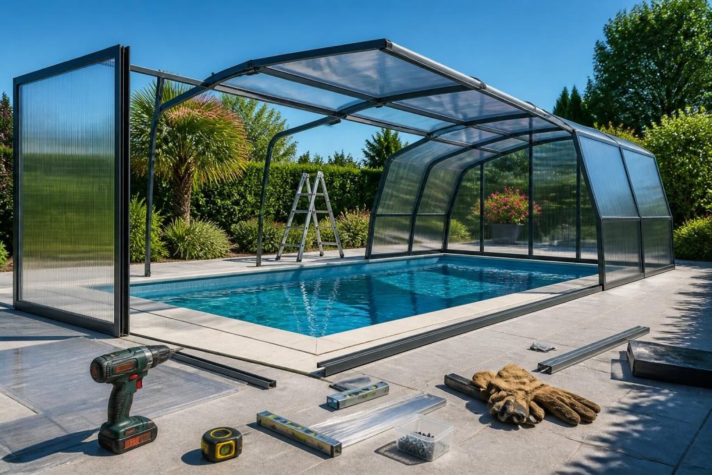 découvrez comment fabriquer un abri piscine en polycarbonate grâce à nos conseils pratiques et astuces pour protéger votre piscine tout en profitant d'un espace lumineux et durable.