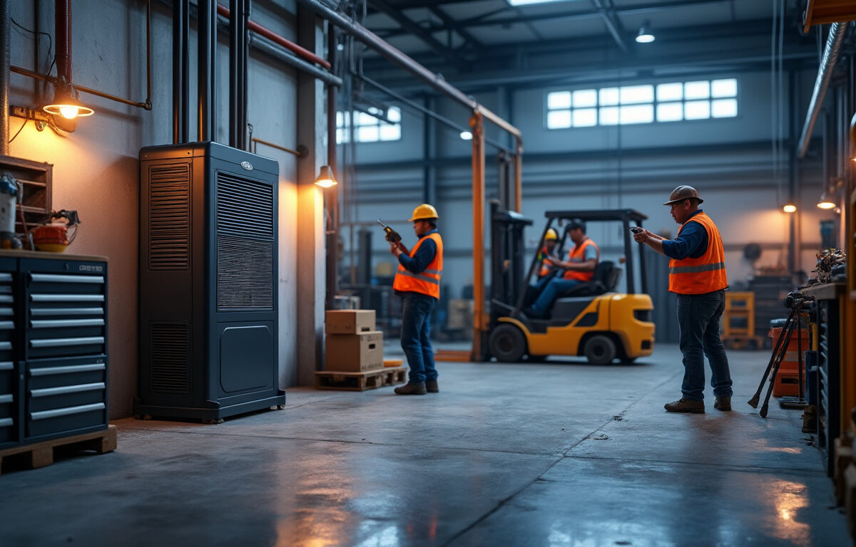 Guide complet sur l’installation d’un aérotherme à gaz pour industrie EH 35