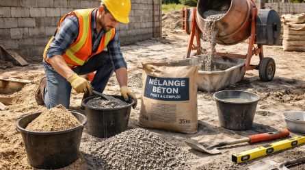 Guide pratique pour le dosage du béton avec mélange sable gravier tout prêt : astuces et conseils