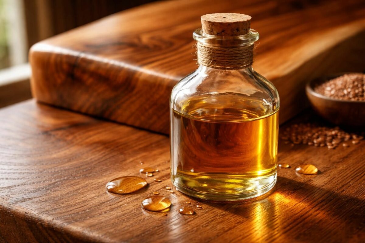 Huile de lin : le secret naturel pour une finition bois parfaite