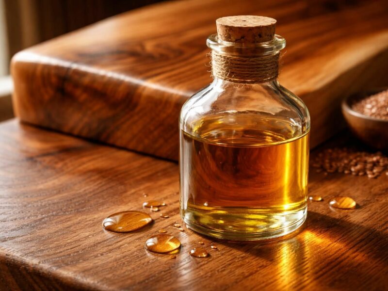 Huile de lin : le secret naturel pour une finition bois parfaite