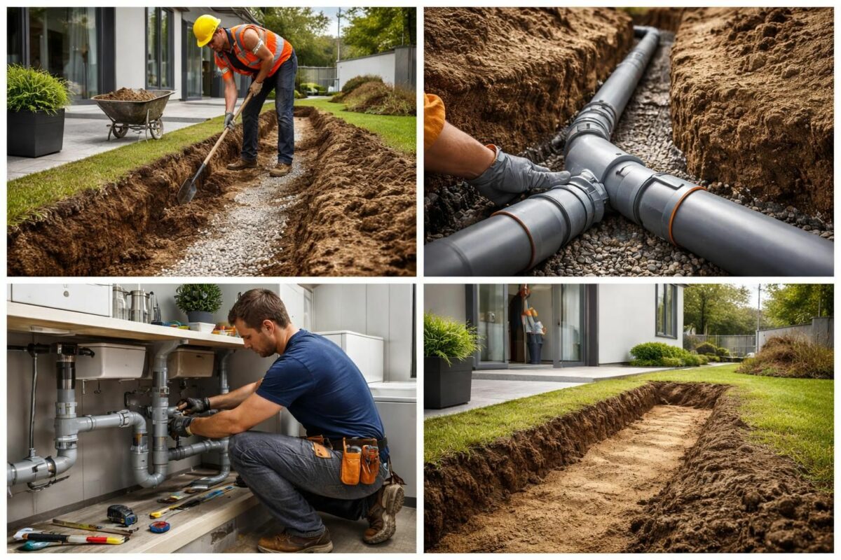 Installation d’une évacuation d’eaux usées : étapes clés