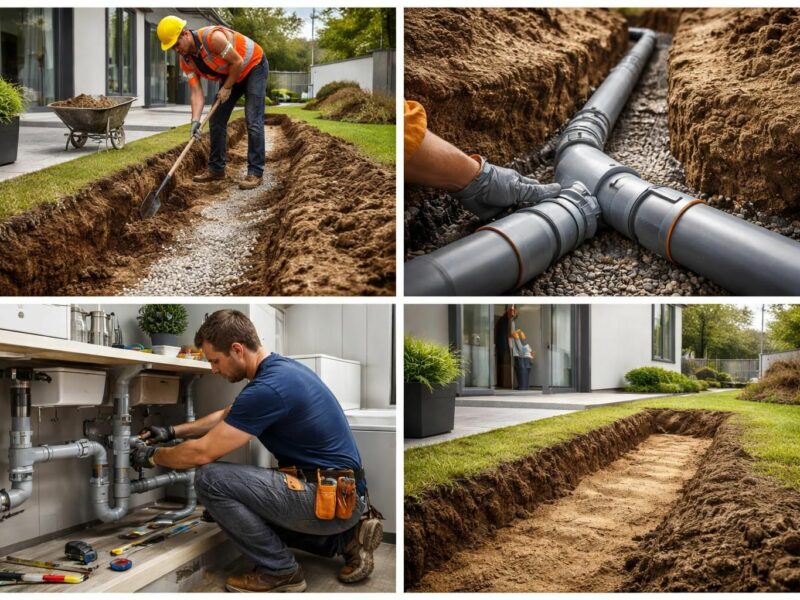 Installation d’une évacuation d’eaux usées : étapes clés