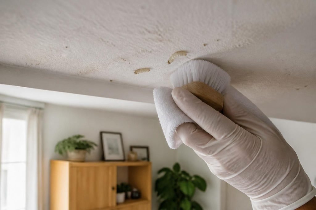 découvrez nos conseils efficaces pour éliminer les larves de mites au plafond et réaliser un nettoyage approfondi de votre habitation afin de retrouver un environnement sain et propre.