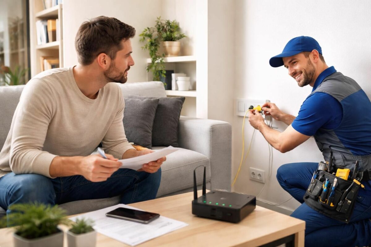 Le raccordement fibre en appartement : les droits du locataire actuel