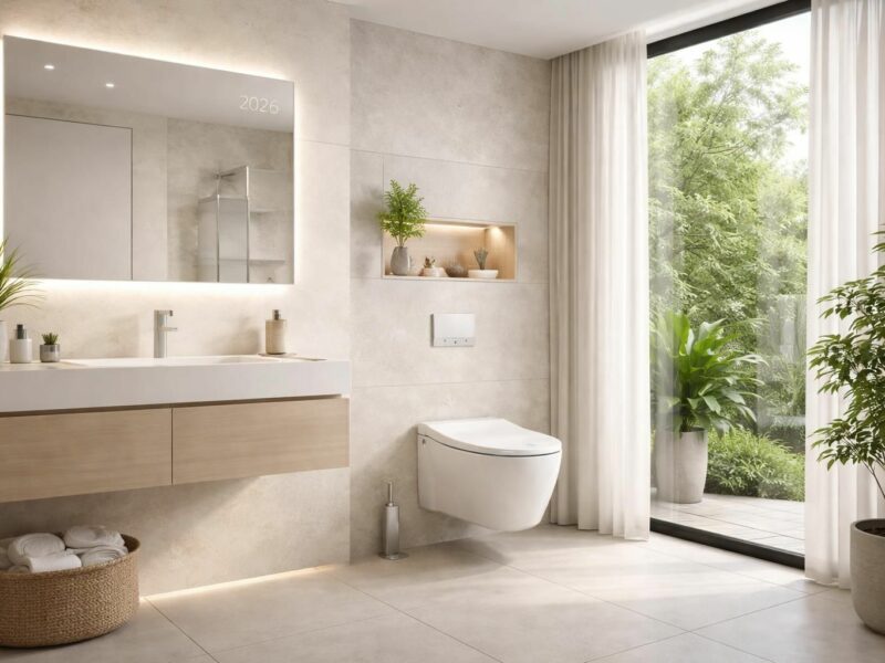 Les tendances actuelles des cabinets de toilettes avec eau courante en 2026