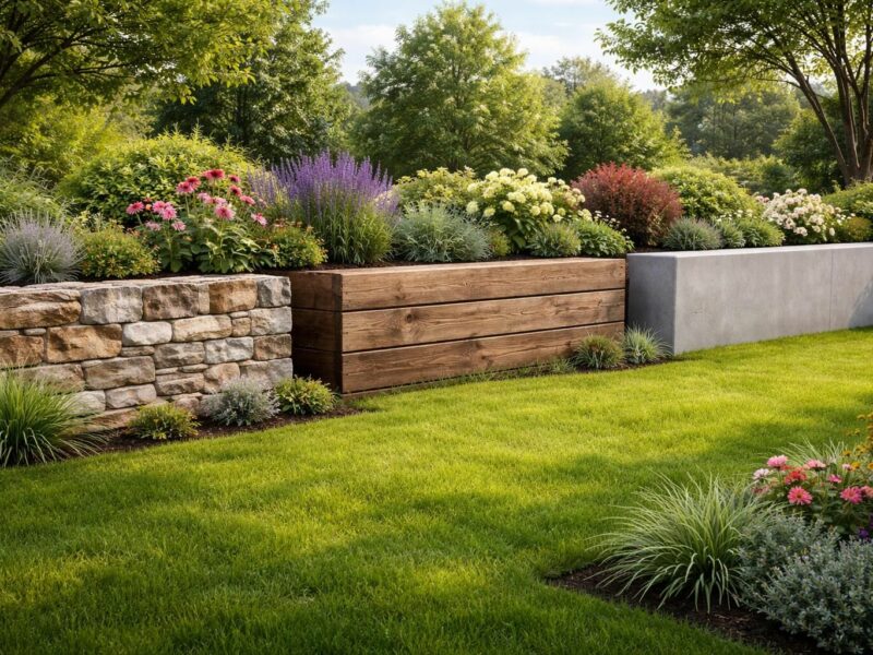 Matériaux pour muret : pierre, bois ou béton, quel choix pour votre jardin ?