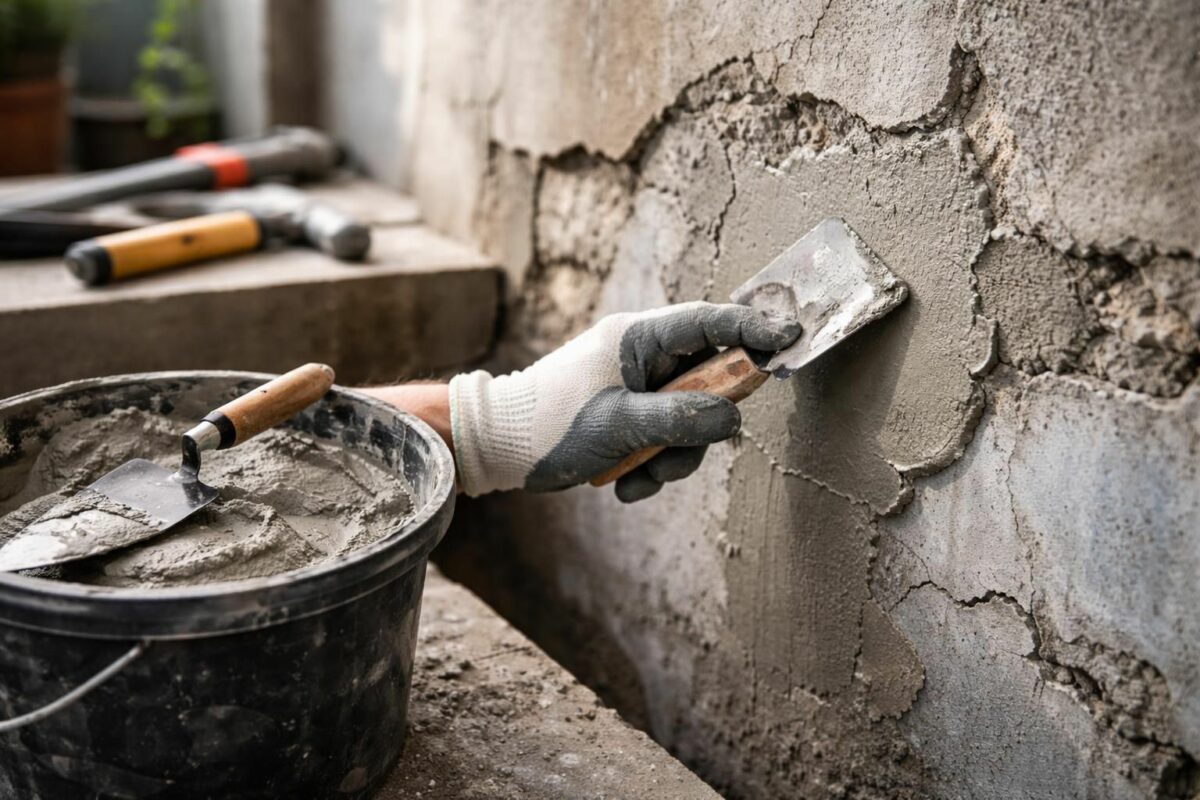 Mortier de rénovation : comment réparer vos bétons et enduits abîmés