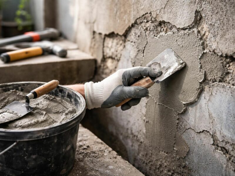 Mortier de rénovation : comment réparer vos bétons et enduits abîmés