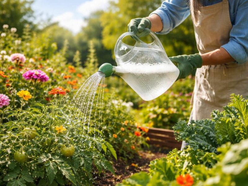 Peut-on utiliser l’eau savonneuse pour arroser le jardin ?