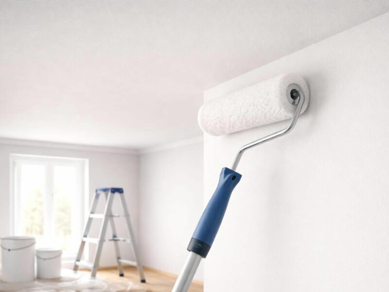 Plafond : quel rouleau utiliser pour obtenir un résultat sans aucune trace ?