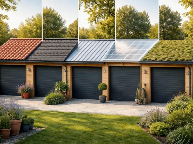 Quelle toiture choisir pour son garage ? Comparatif des meilleurs matériaux