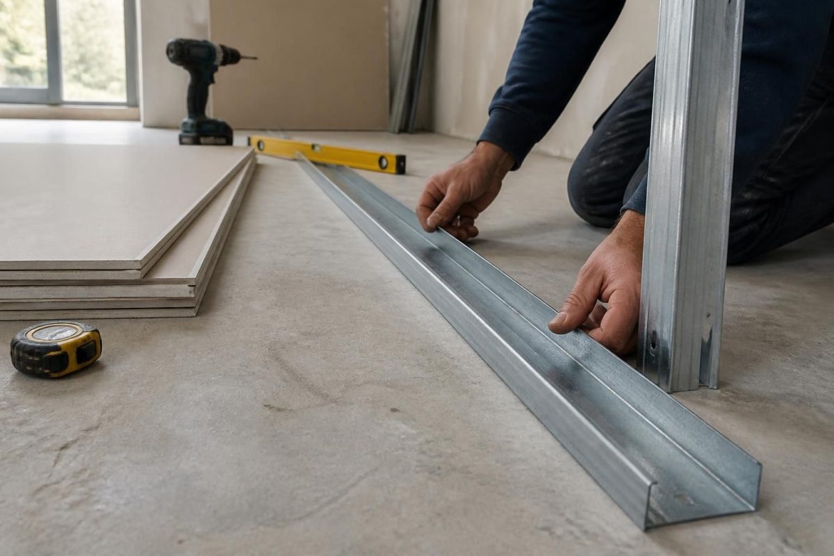 Rail pour Placo : dimensions et pose expliquées