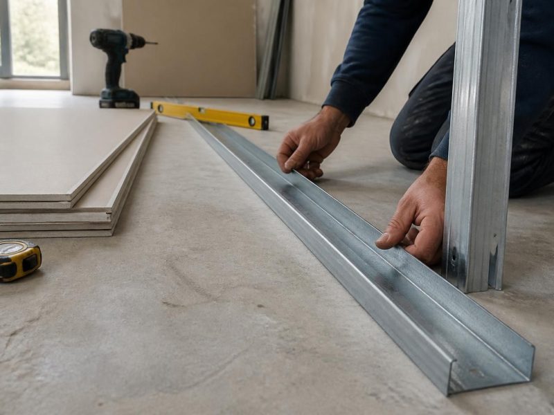 Rail pour Placo : dimensions et pose expliquées