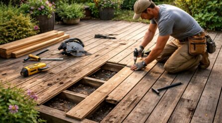 Réparer une terrasse extérieure : étapes pour une rénovation durable