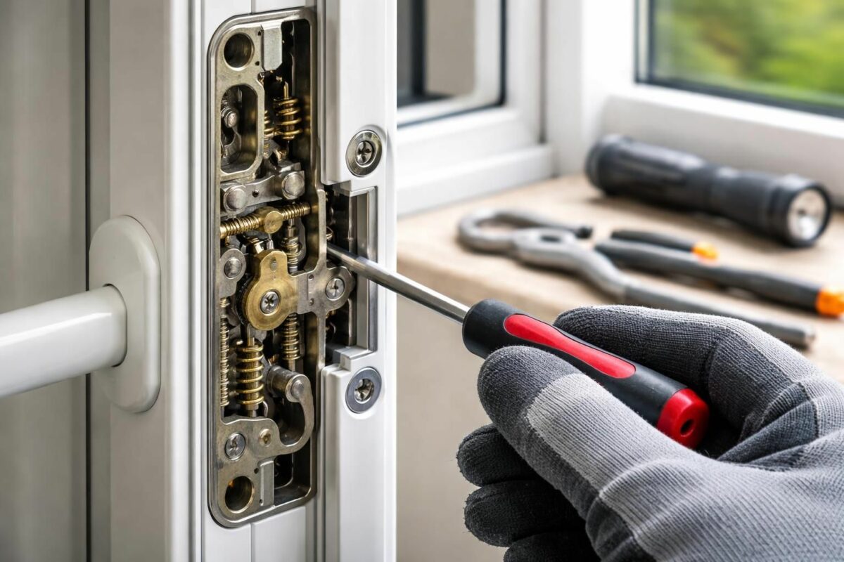 Serrure porte PVC : diagnostic et réparation des pannes courantes