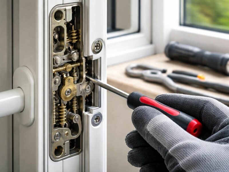 Serrure porte PVC : diagnostic et réparation des pannes courantes