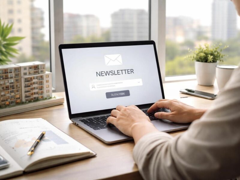 S’inscrire à une newsletter sur l’immobilier pour suivre les taux