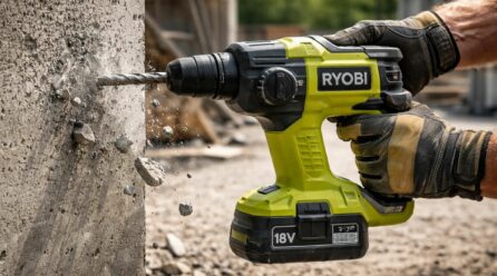 Test du perforateur Ryobi sans fil : la puissance pour percer le béton partout