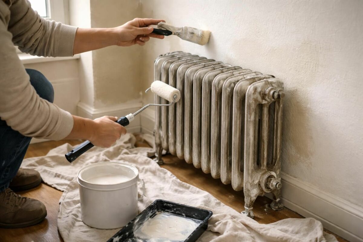 Tuto : comment peindre facilement derrière un radiateur sans le démonter
