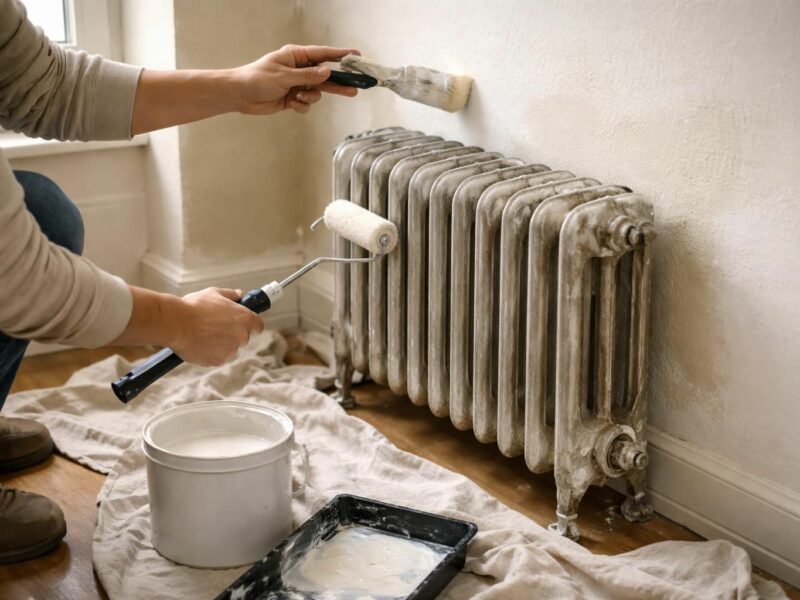Tuto : comment peindre facilement derrière un radiateur sans le démonter