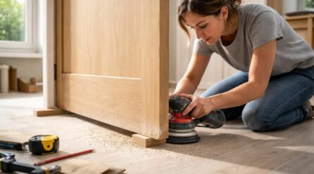 Tuto : comment poncer le bas d’une porte sans la dégonder pour plus de confort