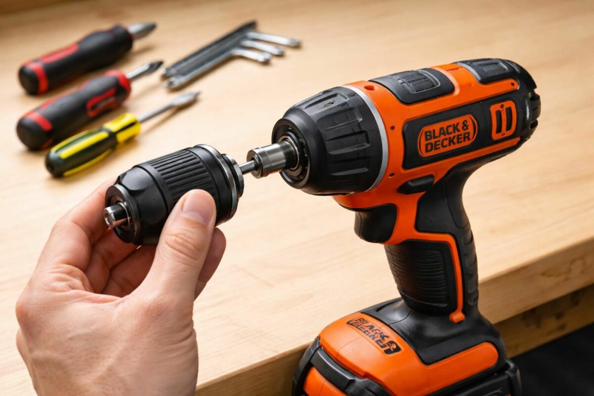 Tuto : comment remplacer le mandrin de votre visseuse Black & Decker