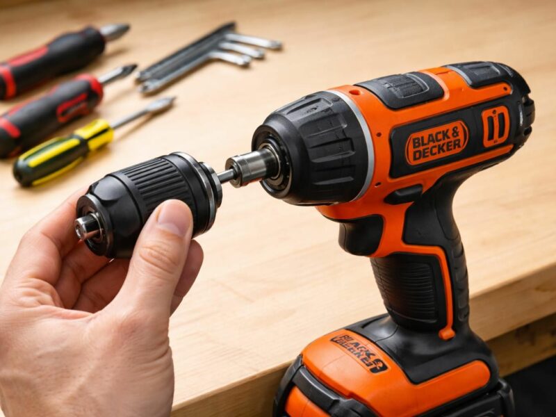 Tuto : comment remplacer le mandrin de votre visseuse Black & Decker