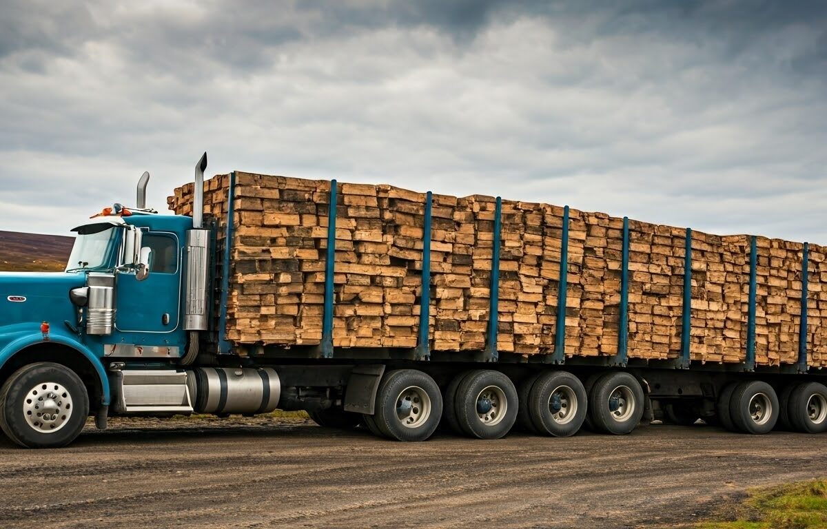 La livraison de bois de chauffage par semi-remorque transforme l’approvisionnement