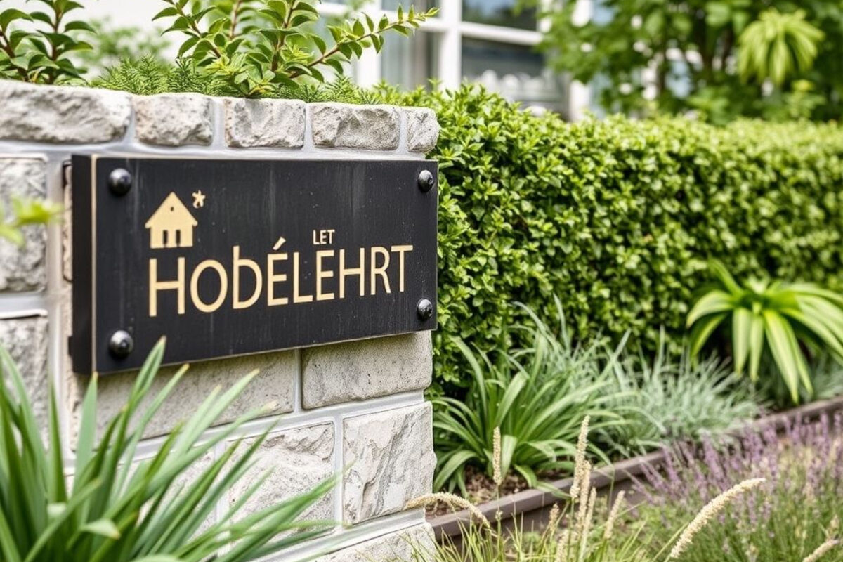 Découverte des nouvelles tendances en plaques signalétiques pour habitat et jardin