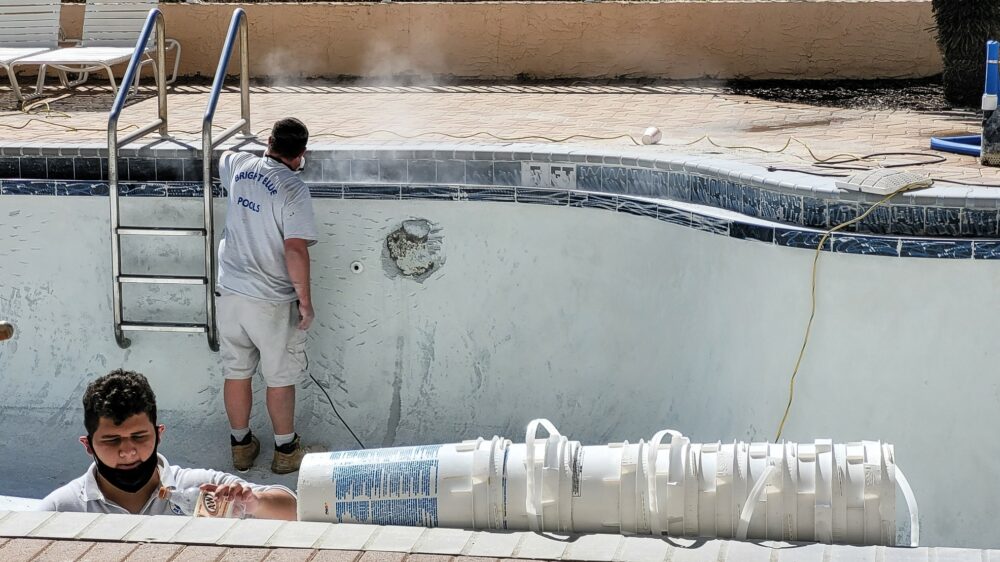 piscine en gunite