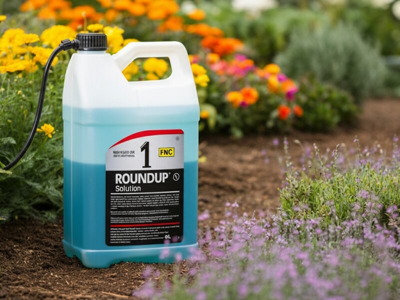 Pourquoi le dosage du roundup pour 10 litres d’eau est crucial pour votre jardin
